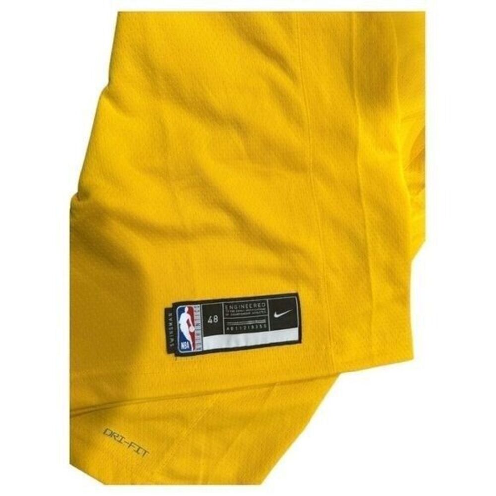 New LeBron James Lakers Icon EditionNBA Jersey Amarillo Field Purple size M - Picture 14 of 15